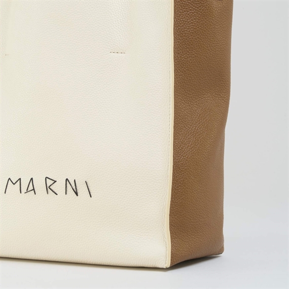 Marni Museo Soft Small Bag, Ivory